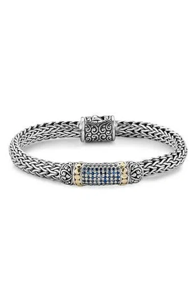 SAMUEL B. SAMUEL B. SEMIPRECIOUS STONE TEXTURED BANGLE BRACELET