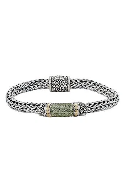 SAMUEL B. SAMUEL B. SEMIPRECIOUS STONE TEXTURED BANGLE BRACELET
