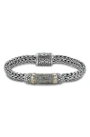Samuel B. Semiprecious Stone Textured Bangle Bracelet In White