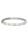 Samuel B. Semiprecious Stone Two-tone Bangle Bracelet In Blue