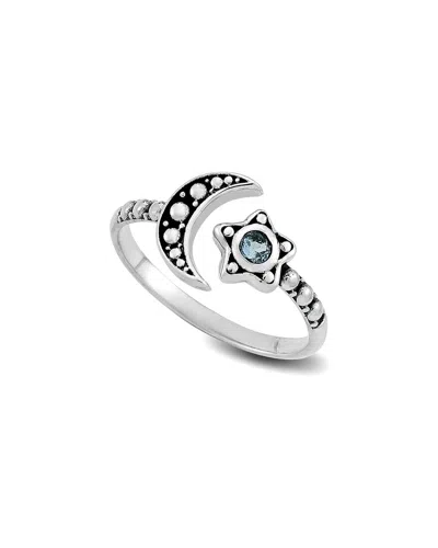 Samuel B. Silver 0.10 Ct. Tw. Blue Topaz Ring