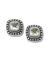 Samuel B. Silver 0.16 Ct. Tw. Amethyst Earrings In Metallic