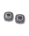 Samuel B. Silver 0.16 Ct. Tw. Amethyst Earrings In Metallic