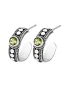 Samuel B. Silver 0.25 Ct. Tw. Peridot Dot Hoops