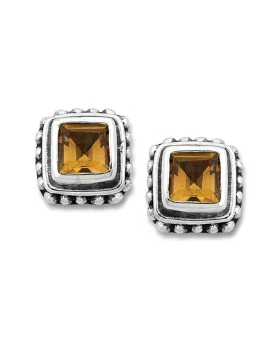 Samuel B. Silver 0.50 Ct. Tw. Citrine Earrings