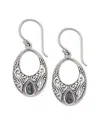 Samuel B. Silver 0.70 Ct. Tw. Rainbow Quartz Earrings In Metallic