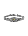 Samuel B. Silver 0.80 Ct. Tw. Citrine Bracelet In Metallic
