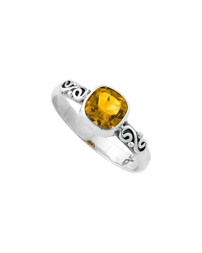 Samuel B. Silver 0.80 Ct. Tw. Citrine Ring