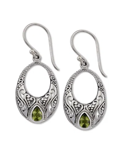 Samuel B. Silver 0.80 Ct. Tw. Peridot Earrings
