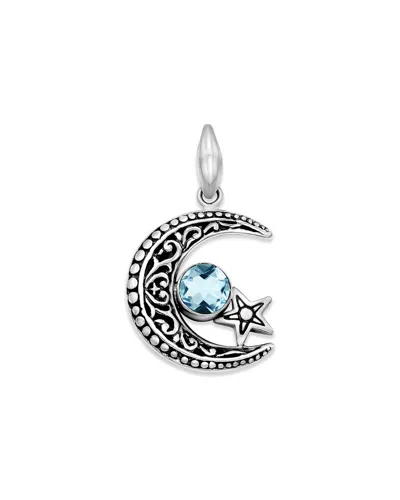 Samuel B. Silver 1.00 Ct. Tw. Blue Topaz Pendant