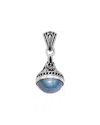 Samuel B. Silver 10mm Pearl Butterfly Pendant