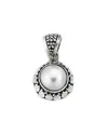 Samuel B. Silver 10mm Pearl Round Pendant