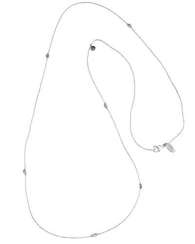 Samuel B. Silver 1.15 Ct. Tw. Labradorite Necklace In Gray
