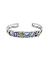 Samuel B. Silver 12.00 Ct. Tw. Gemstone Bracelet In Silver