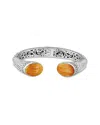 Samuel B. Silver Pearl Bangle Bracelet