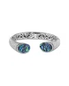 Samuel B. Silver Pearl Bangle Bracelet