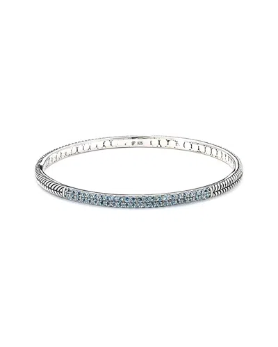 Samuel B. Silver 1.50 Ct. Tw. Blue Topaz Bangle