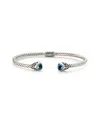 Samuel B. Silver 1.52 Ct. Tw. Blue Topaz Bangle