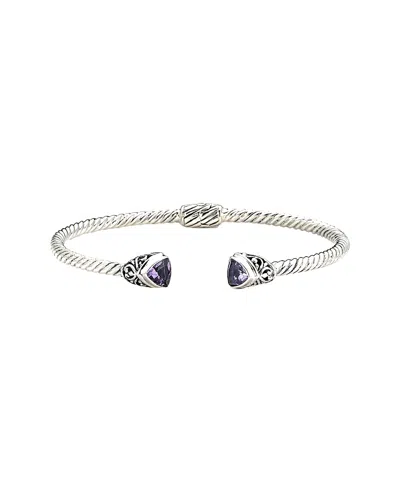 Samuel B. Silver 1.54 Ct. Tw. Amethyst Bracelet