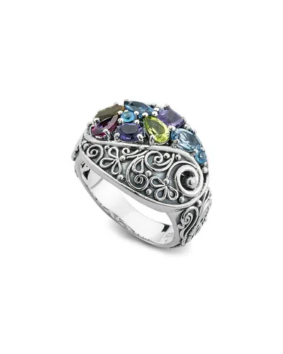 SAMUEL B. SAMUEL B. SILVER 1.56 CT. TW. GEMSTONE BALINESE RING