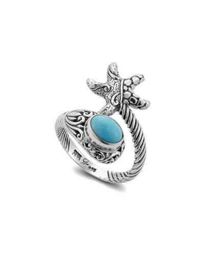 Samuel B. Silver 1.60 Ct. Tw. Sleeping Beauty Turquoise Ring