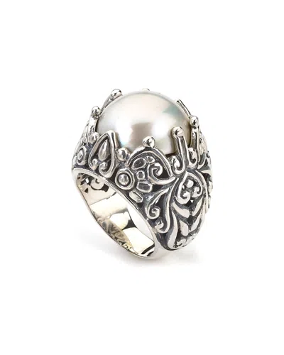 Samuel B. Silver 16mm Pearl Paisley Ring
