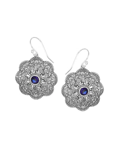 Samuel B. Silver 1.70 Ct. Tw. Blue Topaz Earrings