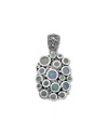 Samuel B. Silver 1.70 Ct. Tw. Opal Cluster Pendant