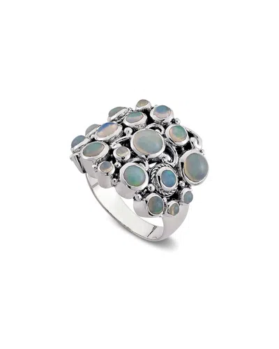 SAMUEL B. SAMUEL B. SILVER 1.70 CT. TW. OPAL CLUSTER RING