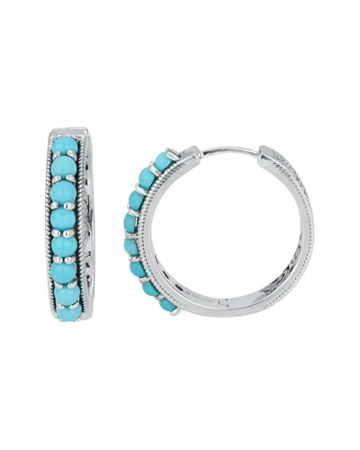 Samuel B. Silver 1.76 Ct. Tw. Turquoise Earrings In Multi