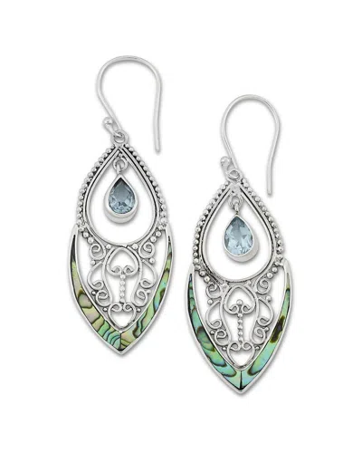 Samuel B. Silver 2.00 Ct. Tw. Gemstone Earrings