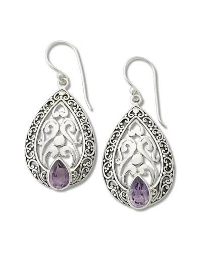 Samuel B. Silver 2.20 Ct. Tw. Amethyst Earrings