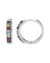 Samuel B. Silver 2.20 Ct. Tw. Gemstone Hoops