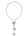 Samuel B. Silver 2.40 Ct. Tw. Sleeping Beauty Necklace In Metallic