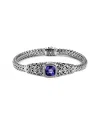 Samuel B. Silver 2.85 Ct. Tw. Amethyst Bracelet In Metallic