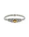 Samuel B. Silver 2.85 Ct. Tw. Citrine Bracelet In Metallic