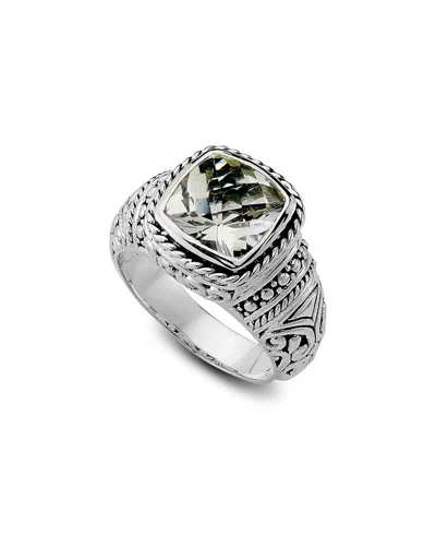 SAMUEL B. SAMUEL B SILVER 3.40 CT. TW. WHITE TOPAZ RING