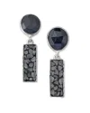 Samuel B. Ss Black Spinel And Black Rough Diamond Drop Earri In Black