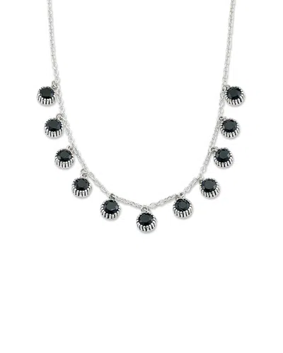Samuel B. Silver 3.10 Ct. Tw. Black Onyx Round Necklace