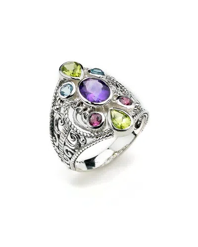SAMUEL B. SAMUEL B. SILVER 3.10 CT. TW. GEMSTONE RING