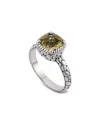 Samuel B. Silver 3.25 Ct. Tw. Citrine Ring In Yellow