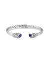 Samuel B. Silver 3.30 Ct. Tw. Amethyst Bangle Bracelet In Purple