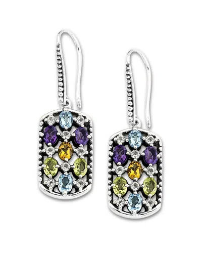 SAMUEL B. SAMUEL B. SILVER 3.37 CT. TW. GEMSTONE EARRINGS