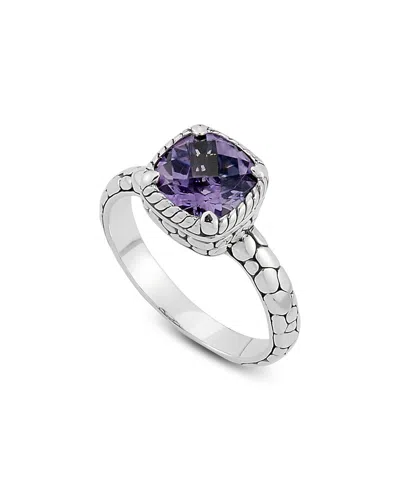 Samuel B. Silver 3.50 Ct. Tw. Amethyst Ring In Purple