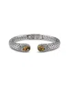 Samuel B. Silver 3.50 Ct. Tw. Citrine Woven Bangle Bracelet
