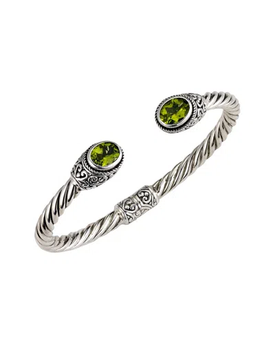 SAMUEL B. SAMUEL B. SILVER 3.50 CT. TW. PERIDOT BRACELET