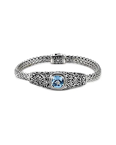 SAMUEL B. SAMUEL B. SILVER 3.50 CT. TW. TOPAZ BRACELET