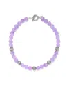 Samuel B. Silver 355.00 Ct. Tw. Amethyst Necklace In Purple