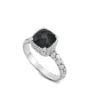 Samuel B. Silver 3.65 Ct. Tw. Black Spinel Ring