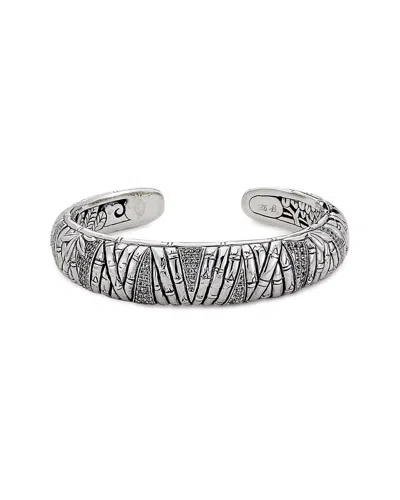 SAMUEL B. SAMUEL B. SILVER 3.65 CT. TW. WHITE TOPAZ BRACELET